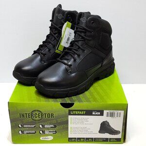 Interceptor Litefast Tactical Combat Boots Women's 9.5 Zippered 6" Shaft NIB NWT